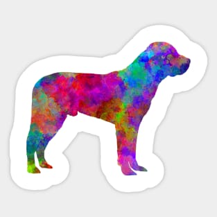 Great Swiss Mountain Dog in watercolor Sticker